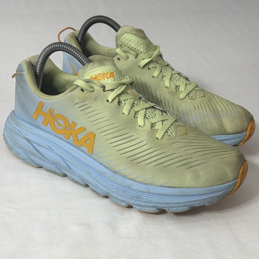 Hoka One One Rincon 3 Green Running Shoes 1119396 BSSNG Women's Size 8.5 Gym Fit
